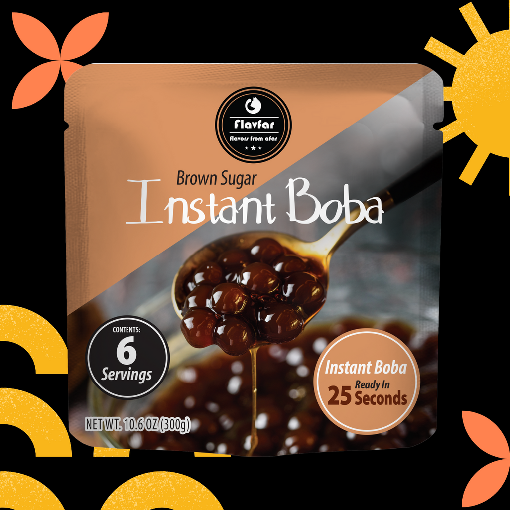 Instant Tapioca Pearls for Bubble Tea & Milk 6 servings - 1 Pack
