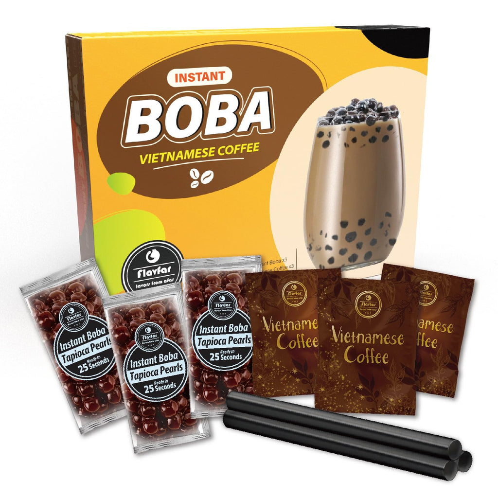 Vietnamese Coffee with Instant Boba - 3 Packs & 5 Packs