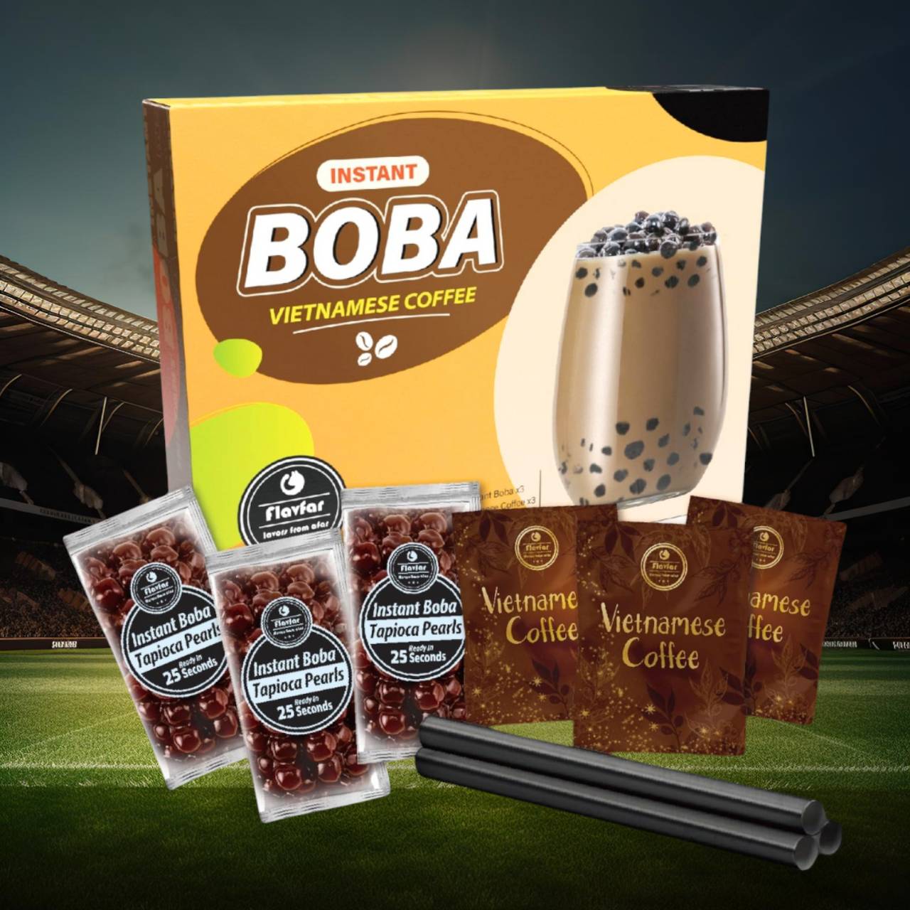 Vietnamese Coffee with Instant Boba - 3 Packs