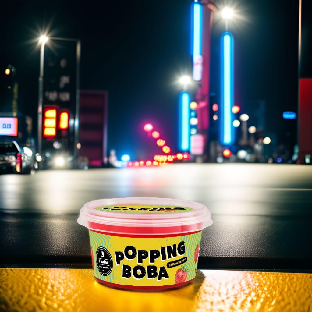 Strawberry Popping Boba Pearls - 490g 1 Pack