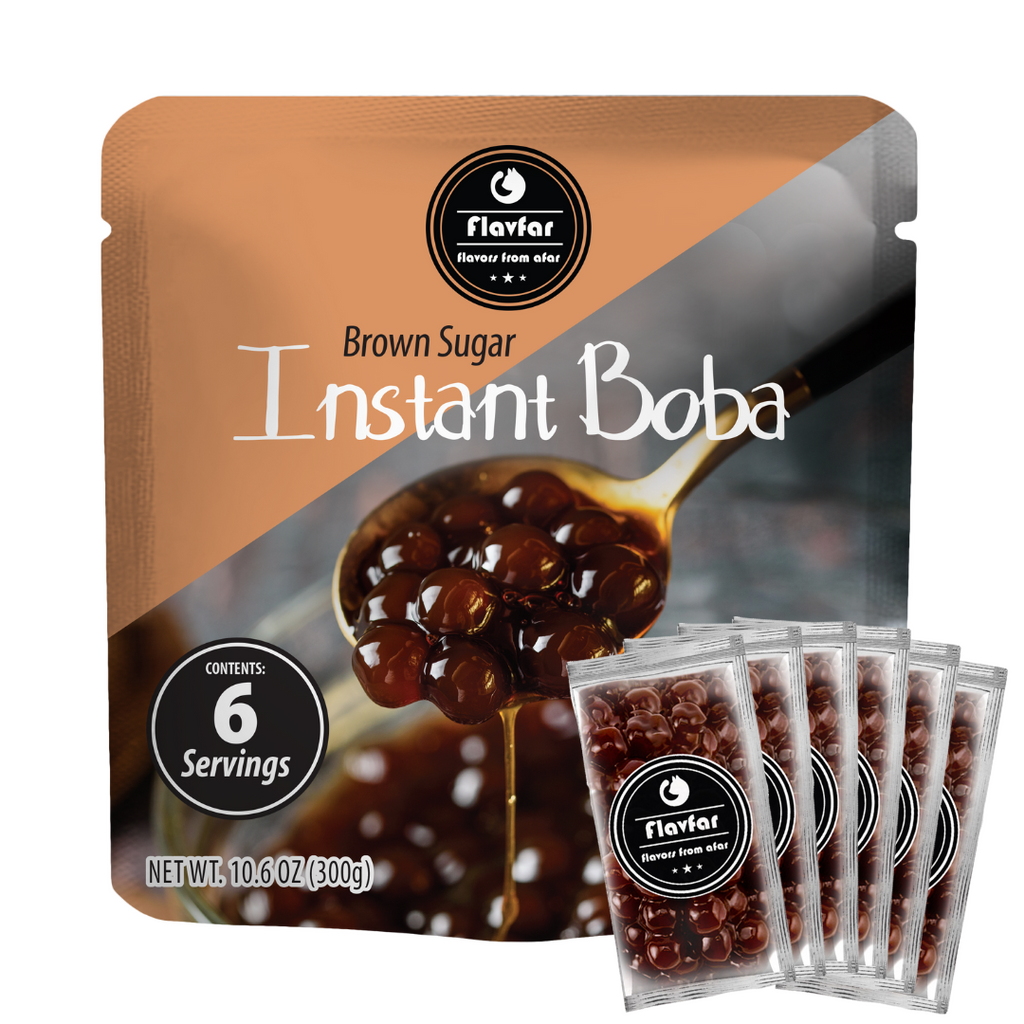 Instant Tapioca Pearls for Bubble Tea & Milk 6 servings - 1 Pack