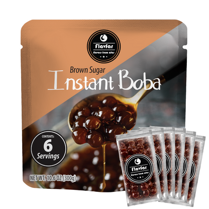 Instant Tapioca Pearls for Bubble Tea & Milk 6 serving - 1 Pack