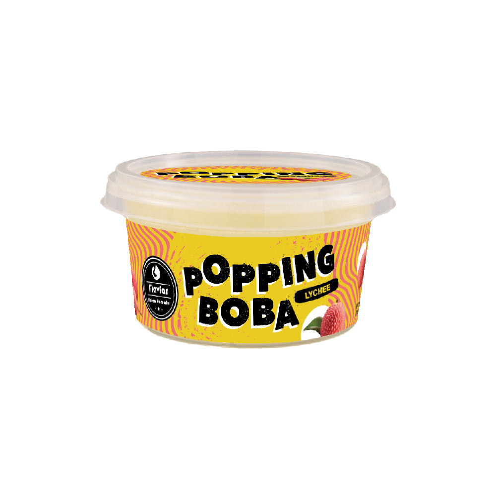 Lychee Popping Boba Pearls - 490g 1 Pack